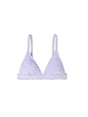 Image for Women's Wavy Terry Textured Triangle Bikini Top,Light Purple