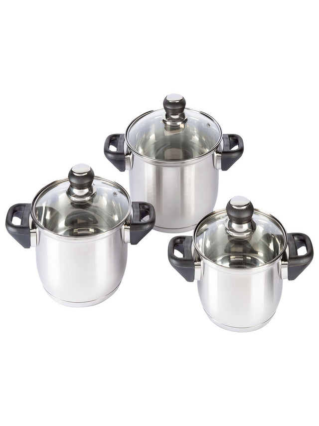 Image for Stainless Steel Cookware Set, 3 Pieces