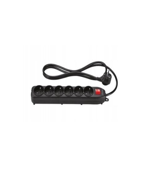 Image for Power Strip 6 Sockets 1.5 M Black
