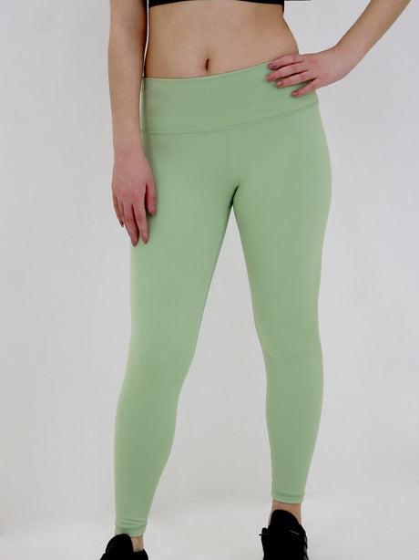 Image for Women's Plain Solid Legging,Light Green