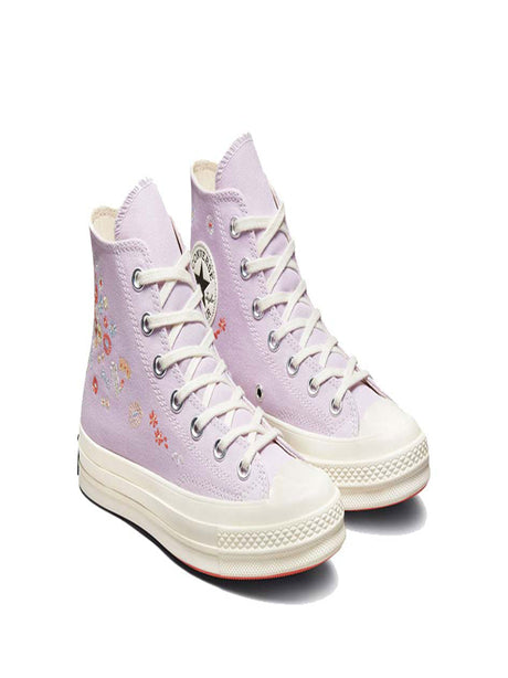 Image for Women's Floral Embroidered Casual Shoes,Light Purple