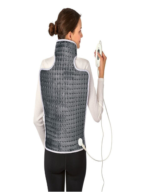 Image for Back & Neck Heat Pad 6 Temperature Settings, 62X41Cm Grey