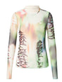 Image for Women's Washed Mesh Top,Multi