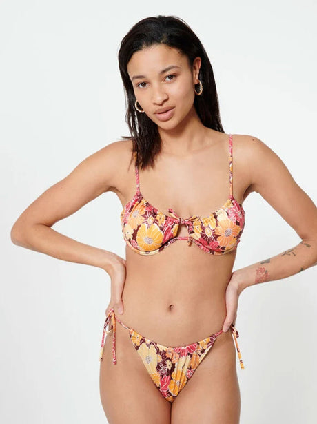 Image for Women's Floral Printed Bikini Top,Multi