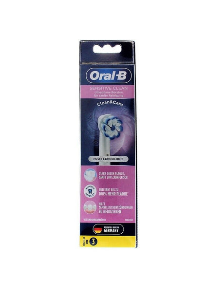 Image for Sensitive Clean Clean&Care Replacement Electric Brush Heads (3 Count)
