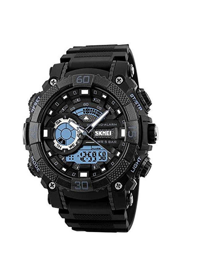 Image for Analog-Digital White Dial Men'S Watch