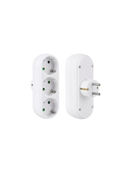 Image for Triple Power Socket Adapter, Anti-Flammable, Heat-Resistant