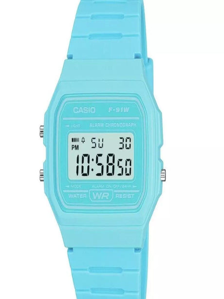 Image for Retro Blue Resin Strap Watch