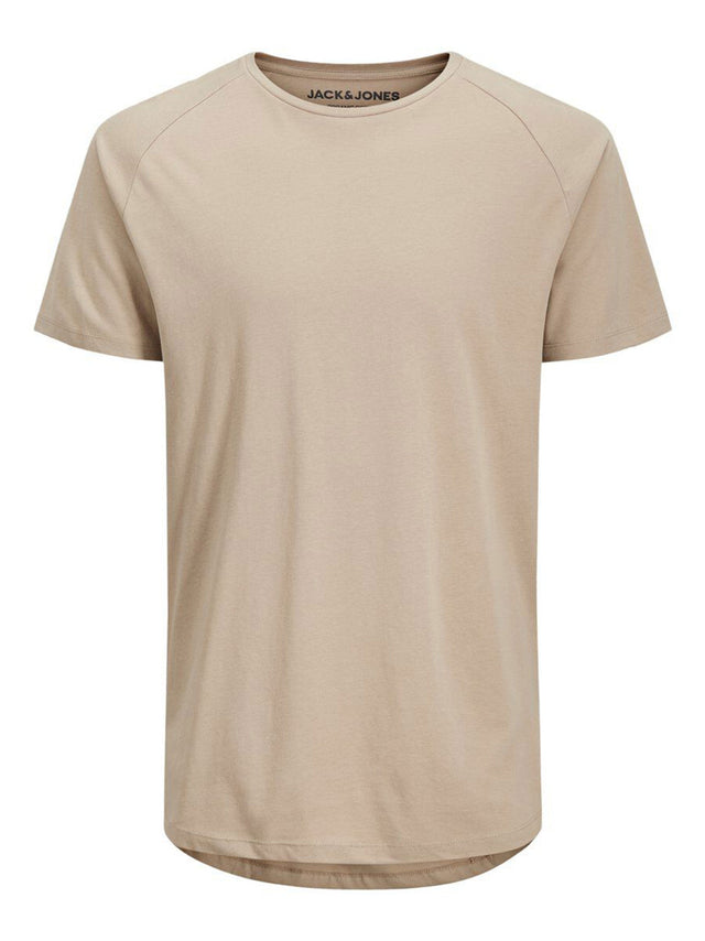 Image for Men's Plain Solid T-Shirt,Dark Beige