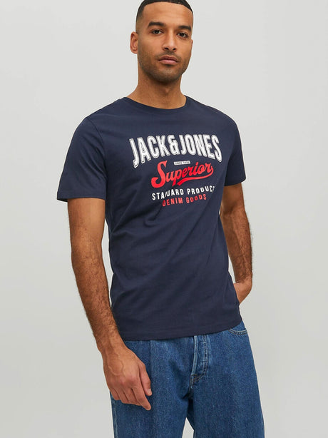 Image for Men's Graphic Printed T-Shirt,Navy
