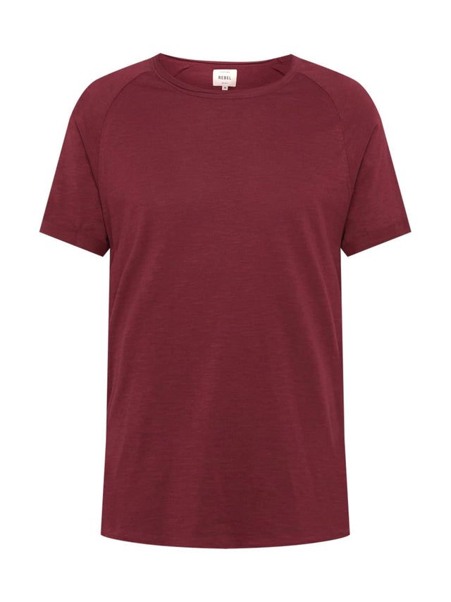 Image for Men's Plain Solid Tee,Burgundy