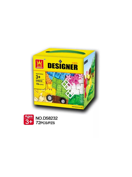 Image for Set Of Blocks Designer Creative Box (72 Units)