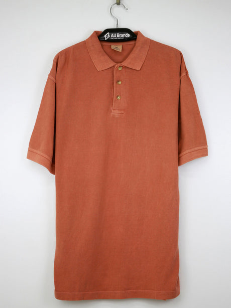Image for Men's Textured Polo Shirt,Peach