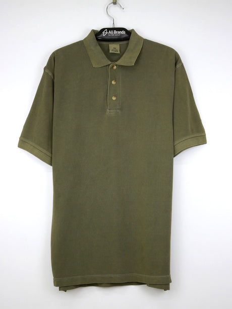 Image for Men's Textured Polo Shirt,Olive