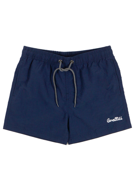 Image for Kids Boy Brand Logo Embroidered Swim Short,Navy