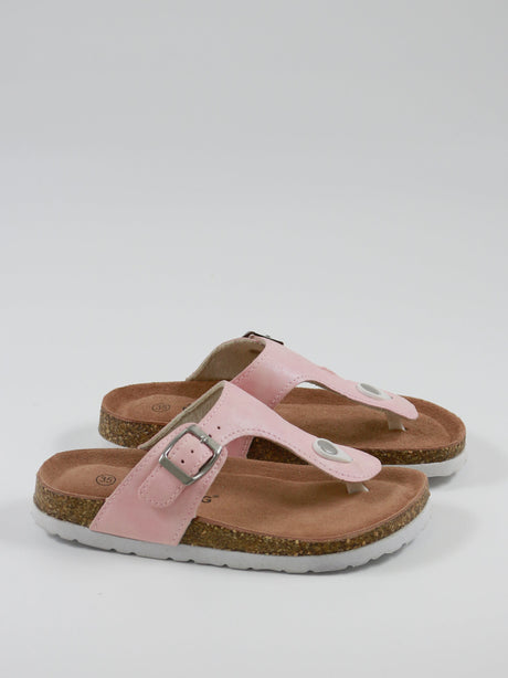 Image for Kids Girl Metallic Cork Sandals,Pink
