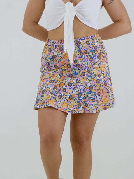 Image for Women's Floral Printed Mini Skirt,Multi