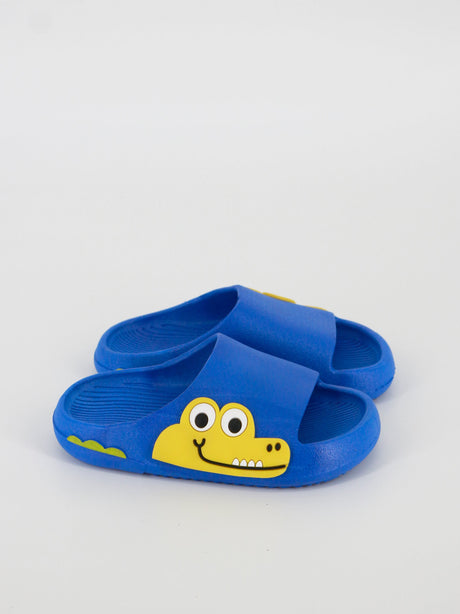 Image for Kids Boy Cartoon Crocodile Slippers Shoes,Blue