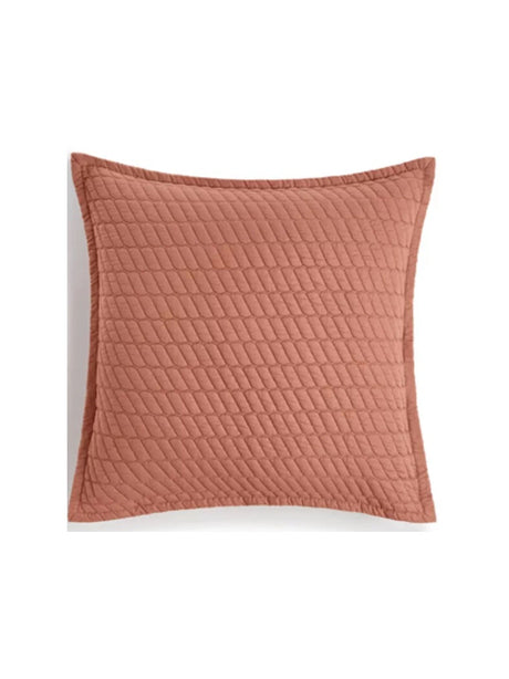 Image for Cotton King Voile Sham Terracotta Pillow Cover