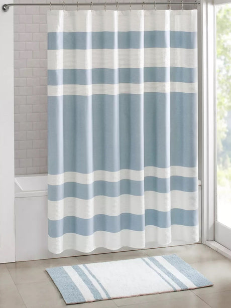 Image for Spa Waffle Shower Curtain With 3M Treatment