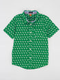 Image for Kids Boy Badminton Printed Side Pocket Shirt,Green