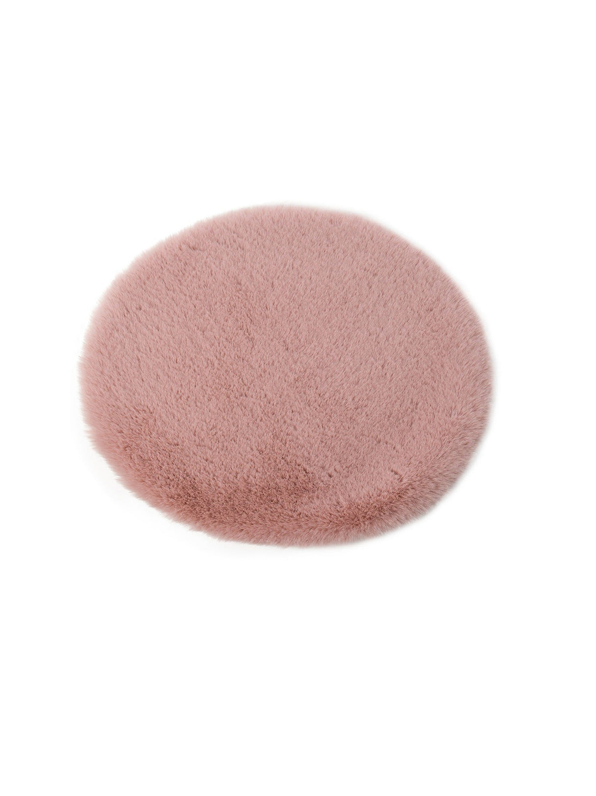 Image for Faux Fur Chair Seat Cushion In Old Rose