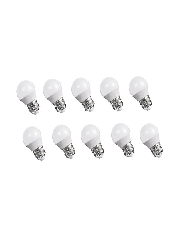 Image for Led Bulb With Chip 5.5W E27 G45 Plastic White, Set Of 10