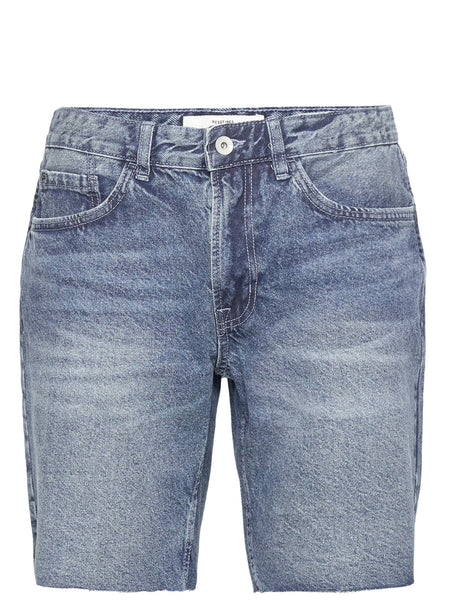 Image for Men's Washed Denim Short,Blue