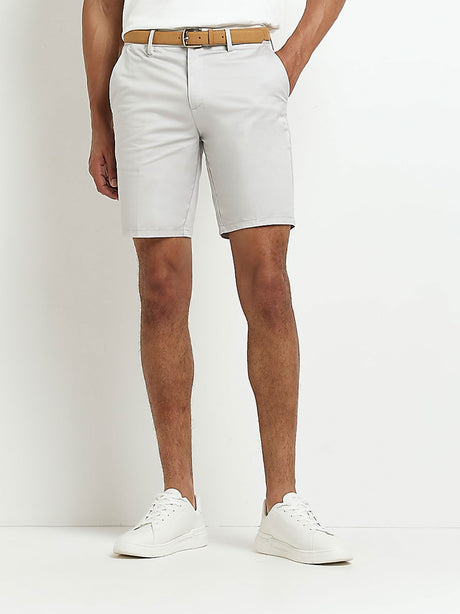 Image for Men's Belted Chino Short,Beige