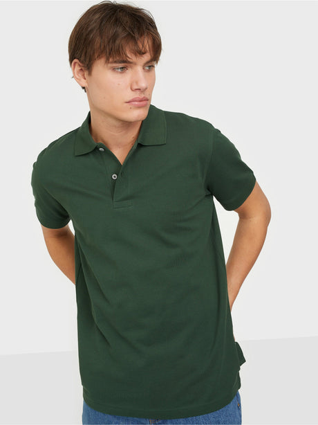 Image for Men's Plain Polo Shirt,Olive