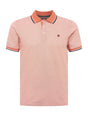 Image for Men's Textured Embroidered Polo Shirt,Peach