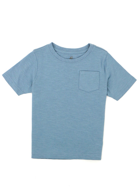 Image for Kids Boy Side Pocket T-Shirt,Light Blue