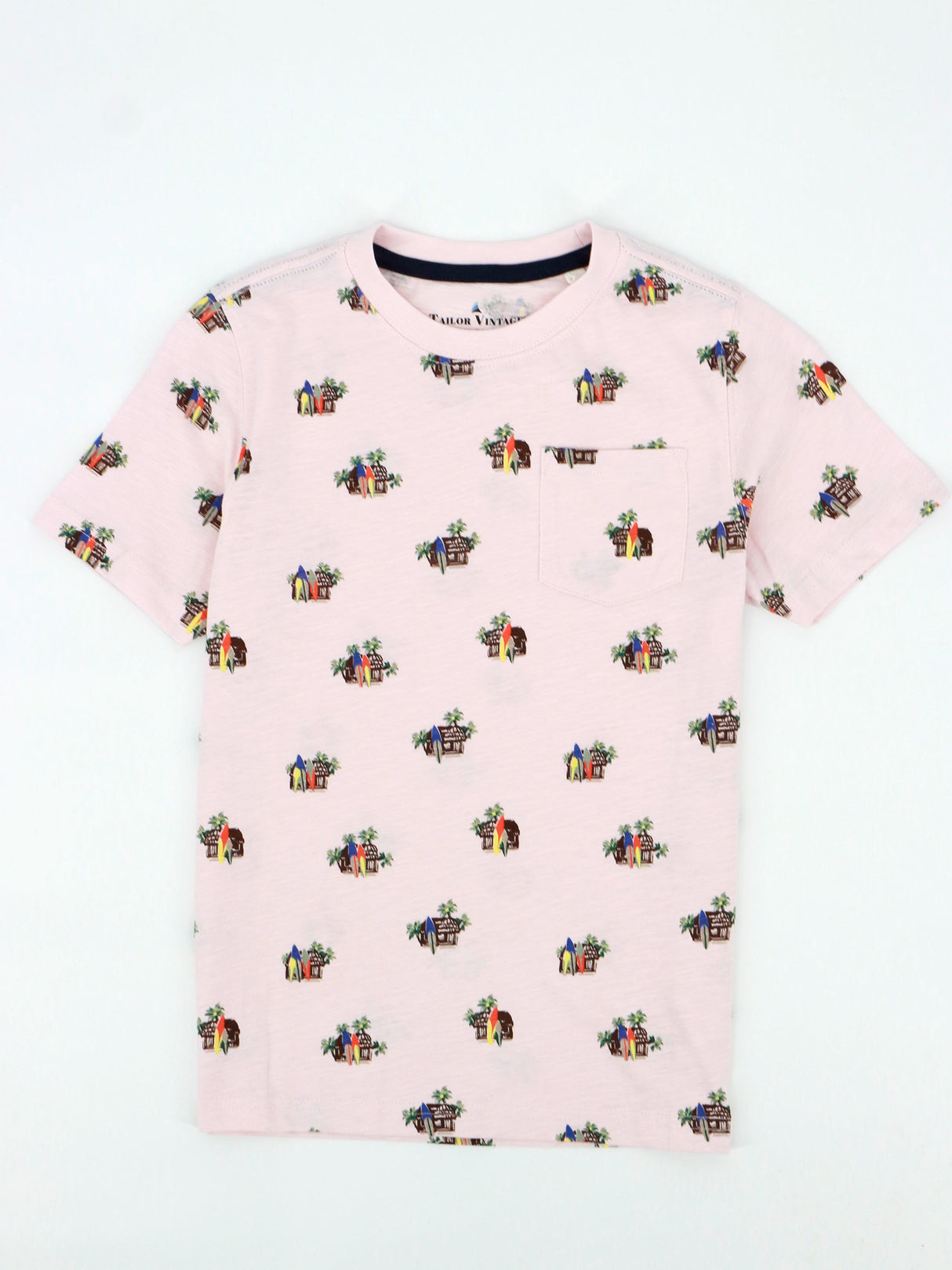 Image for Kids Boy Graphic Printed Side Pocket Top,Light Pink