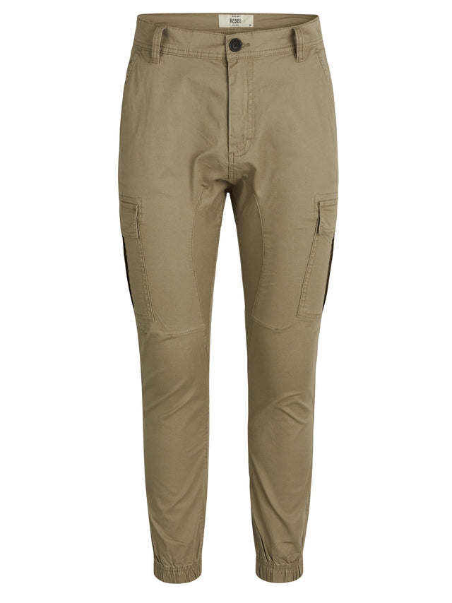 Image for Men's Plain Solid Cargo Pant,Olive