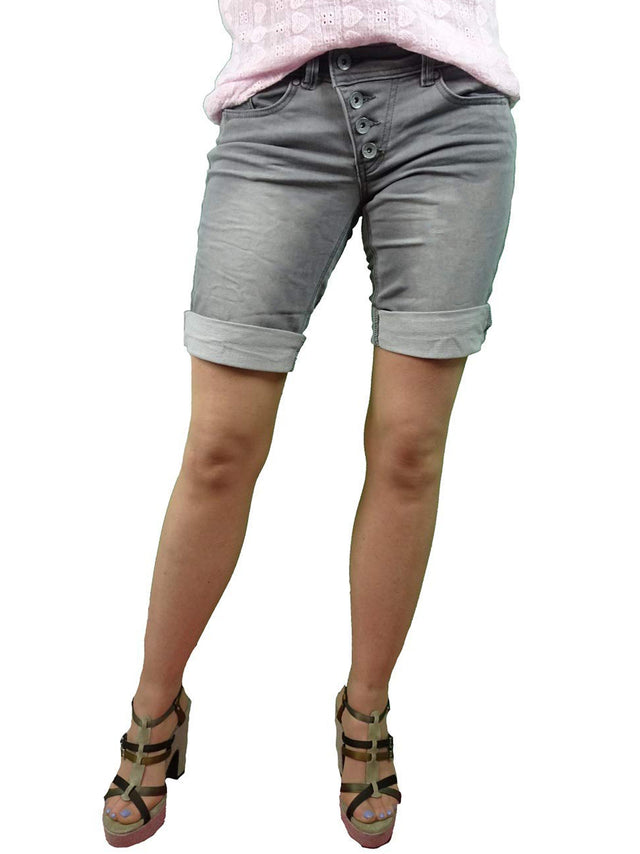 Image for Women's Washed Denim Short,Grey