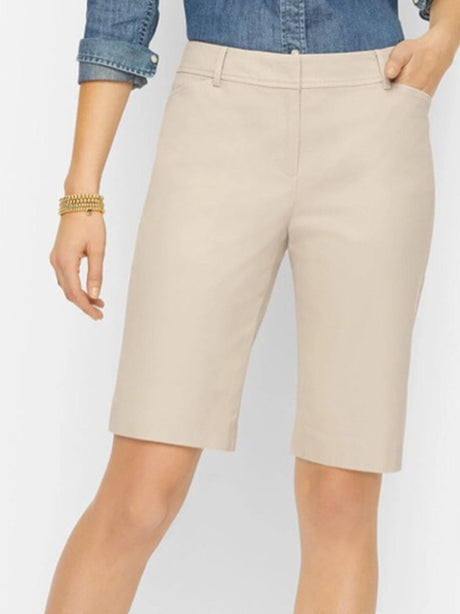 Image for Women's Plain Solid Short,Beige