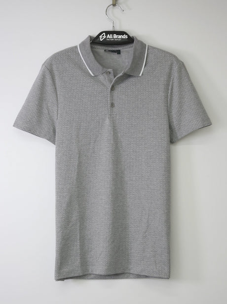 Image for Men's All Over Graphic Printed Polo Shirt,Grey