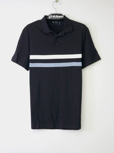 Image for Men's Striped Polo Shirt,Black
