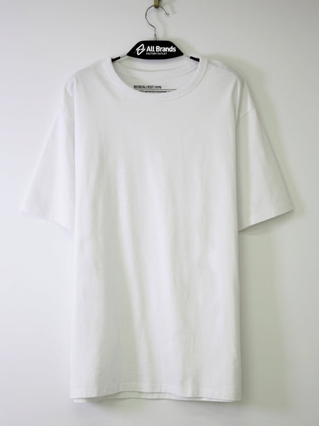 Image for Men's Plain Solid Loose Fit T-Shirt,White