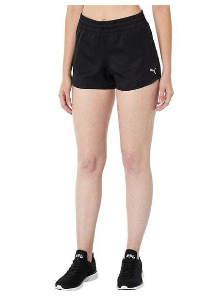 Image for Women's Brand Logo Printed Mini Running Short,Black
