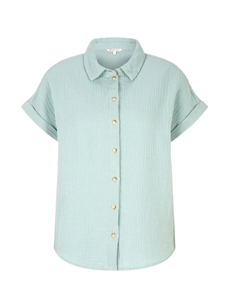 Image for Women's Textured Shirt,Aqua