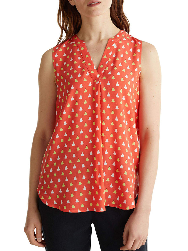 Image for Women's Fruit Print Blouse,Multi