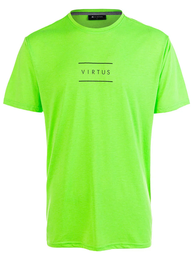 Image for Men's Brand Logo Printed T-Shirt,Green