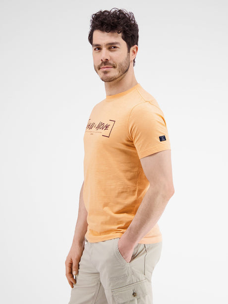 Image for Men's Graphic Printed T-Shirt,Light Orange