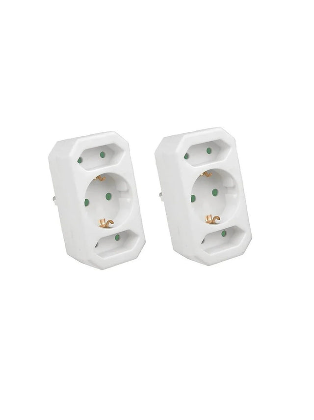 Image for Multi-Outlet Socket Adapter, Set Of 2