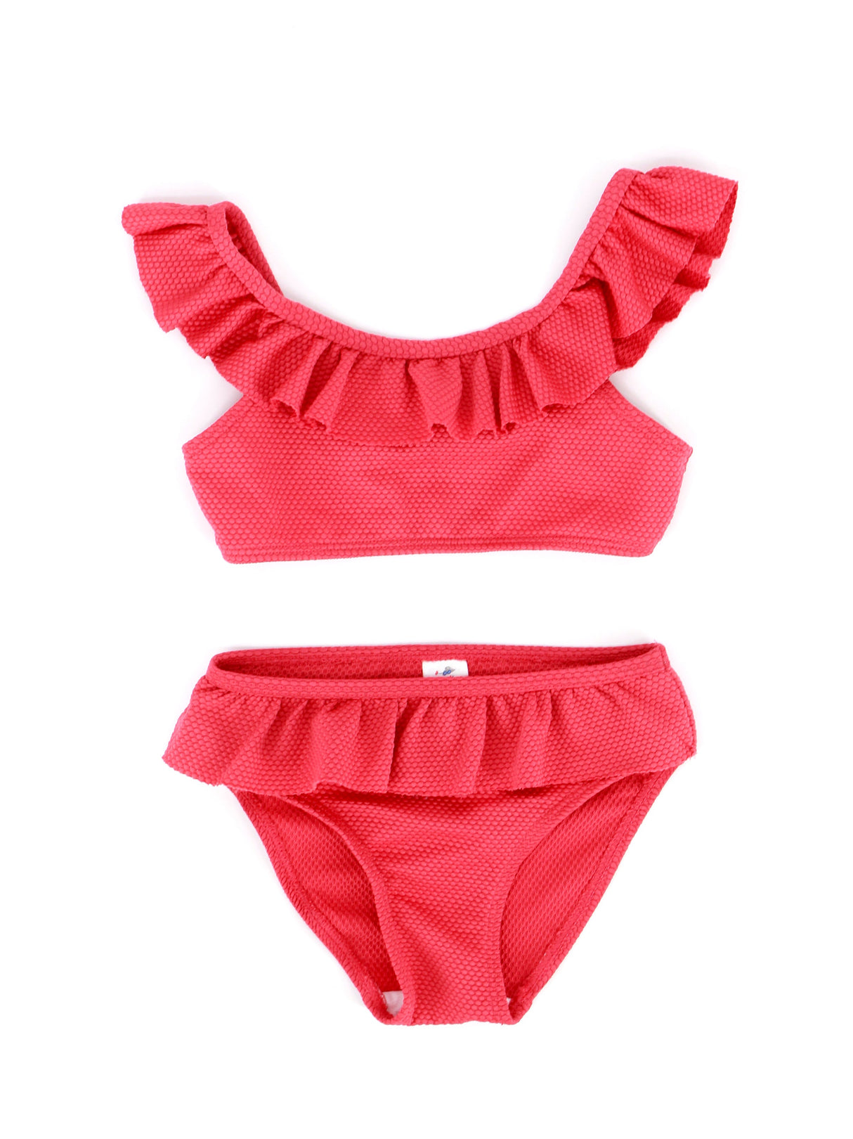 Image for Kids Girl 2 Pieces Ruffle Bikini Set,Peach
