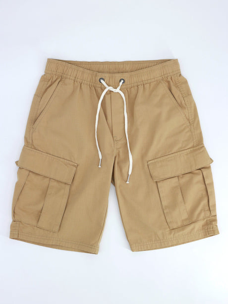 Image for Men's Textured Cargo Short,Beige