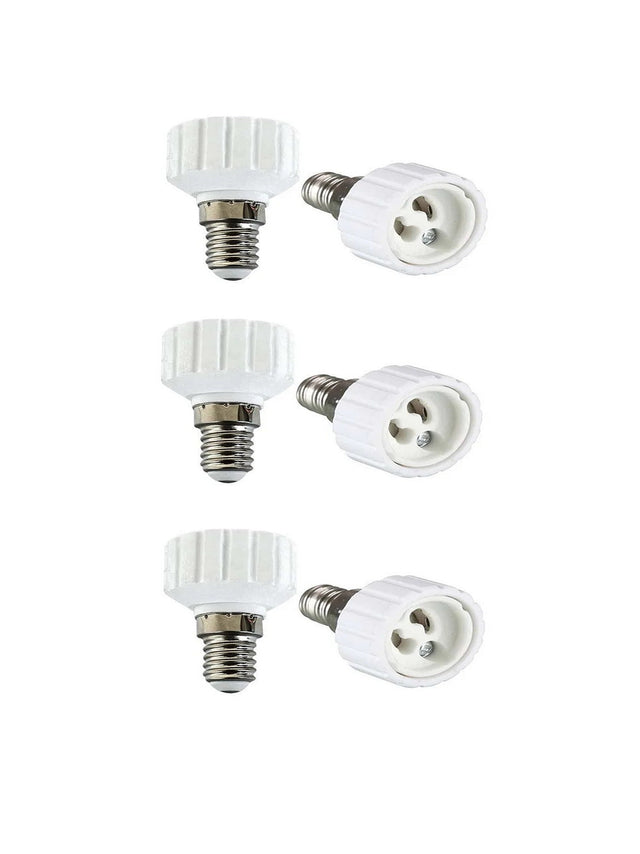 Image for E14 To Gu10 Halogen Adapters, Set Of 6