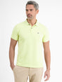 Image for Men's Brand Logo Printed Textured Polo Shirt,Light Yellow
