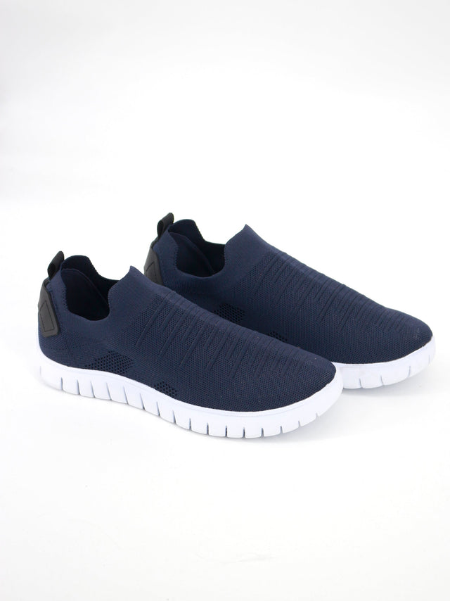 Image for Men's Textured Slip On Shoes,Navy